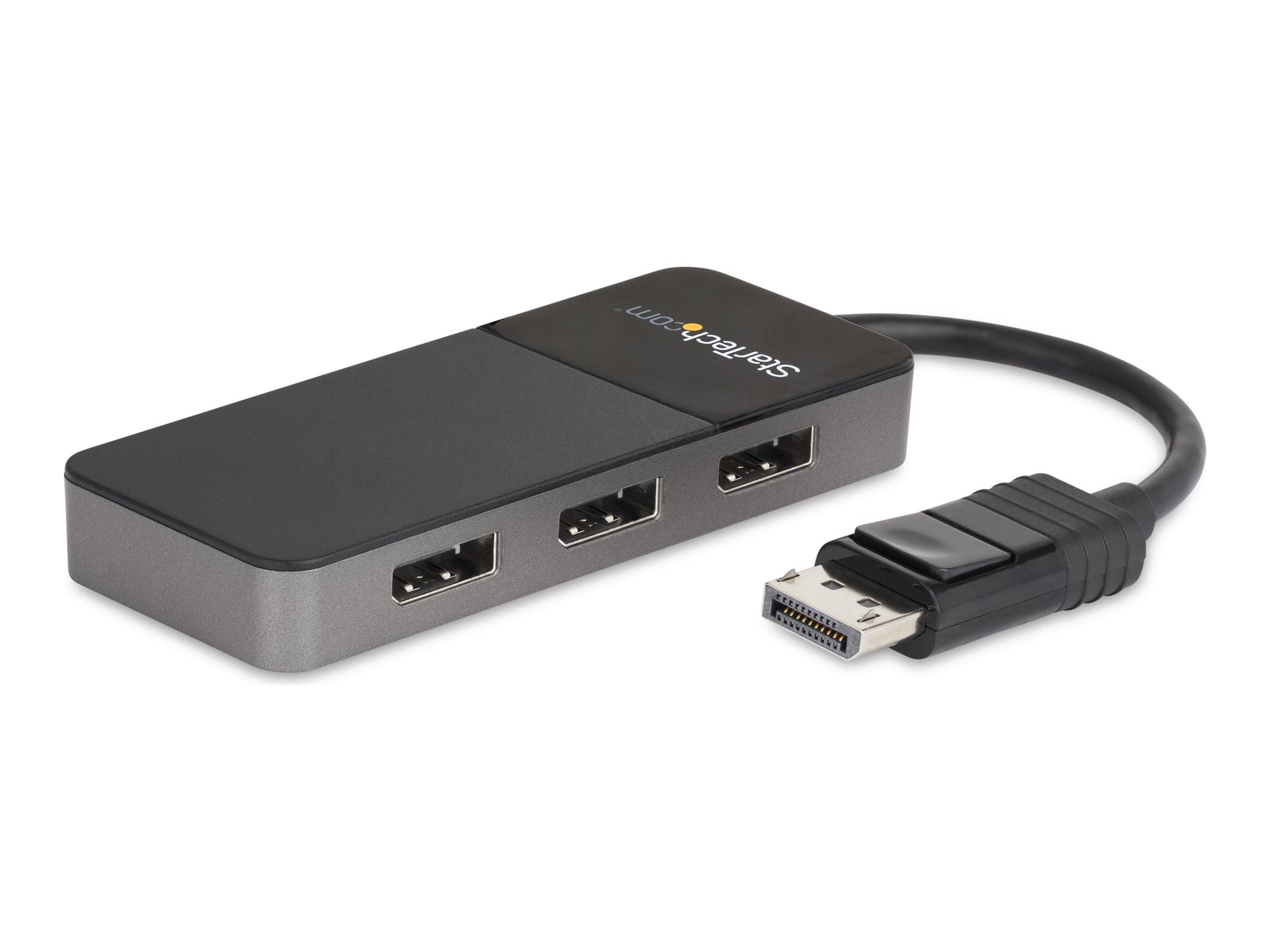 StarTech.com DisplayPort MST Hub (3 Port, 3 x 4k, HDR, EDID, DP 1.4 Multi Monitor Splitter für Windows)-0