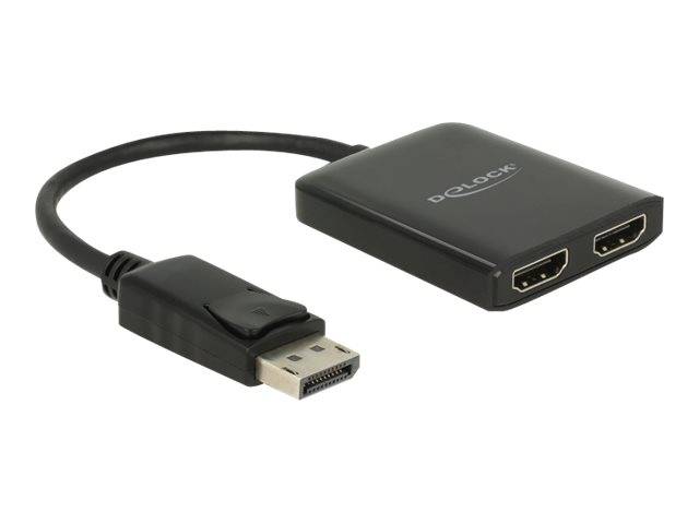Delock DisplayPort 1.4 Splitter 1 x DisplayPort to 2 x HDMI MST-0