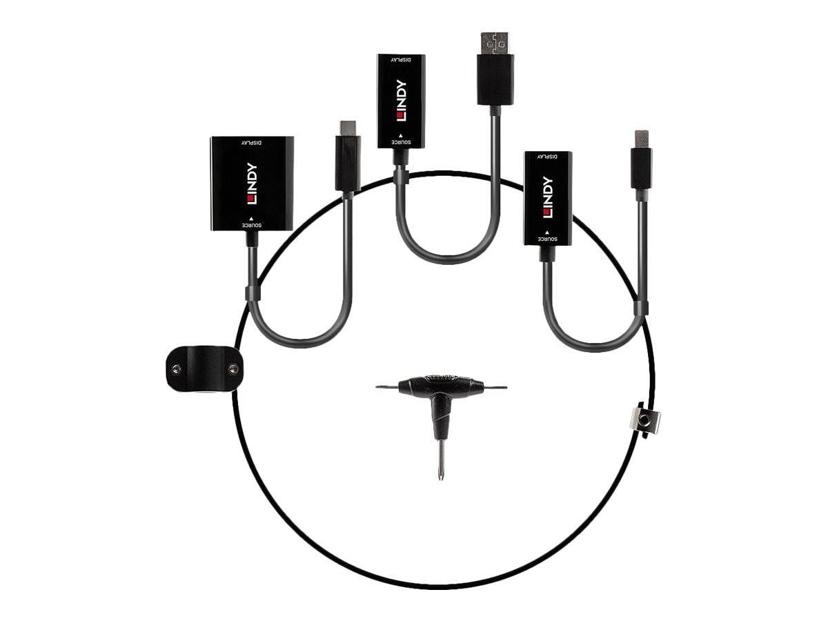 Lindy - Videoadapter - Schwarz - unterstützt 4K 60 Hz (3840 x 2160)-8