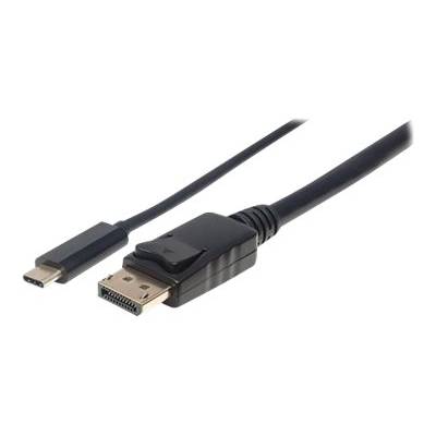 Manhattan USB-C® / DisplayPort Adapterkabel USB-C® Stecker, DisplayPort Stecker 1.00 m Schwarz 152471  USB-C®-Displaykab