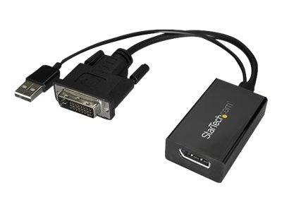 StarTech.com DVI auf DisplayPort Adapter mit USB Power - DVI-D zu DP Video Adapter - DVI zu DisplayPort Konverter --0
