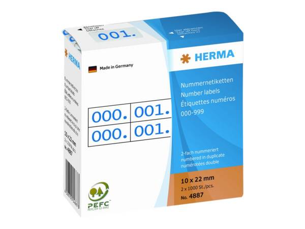 HERMA - Dekorationskleber - 1 x 2.2 cm - Blau - Dauerhaft - Papier (Packung mit 2)