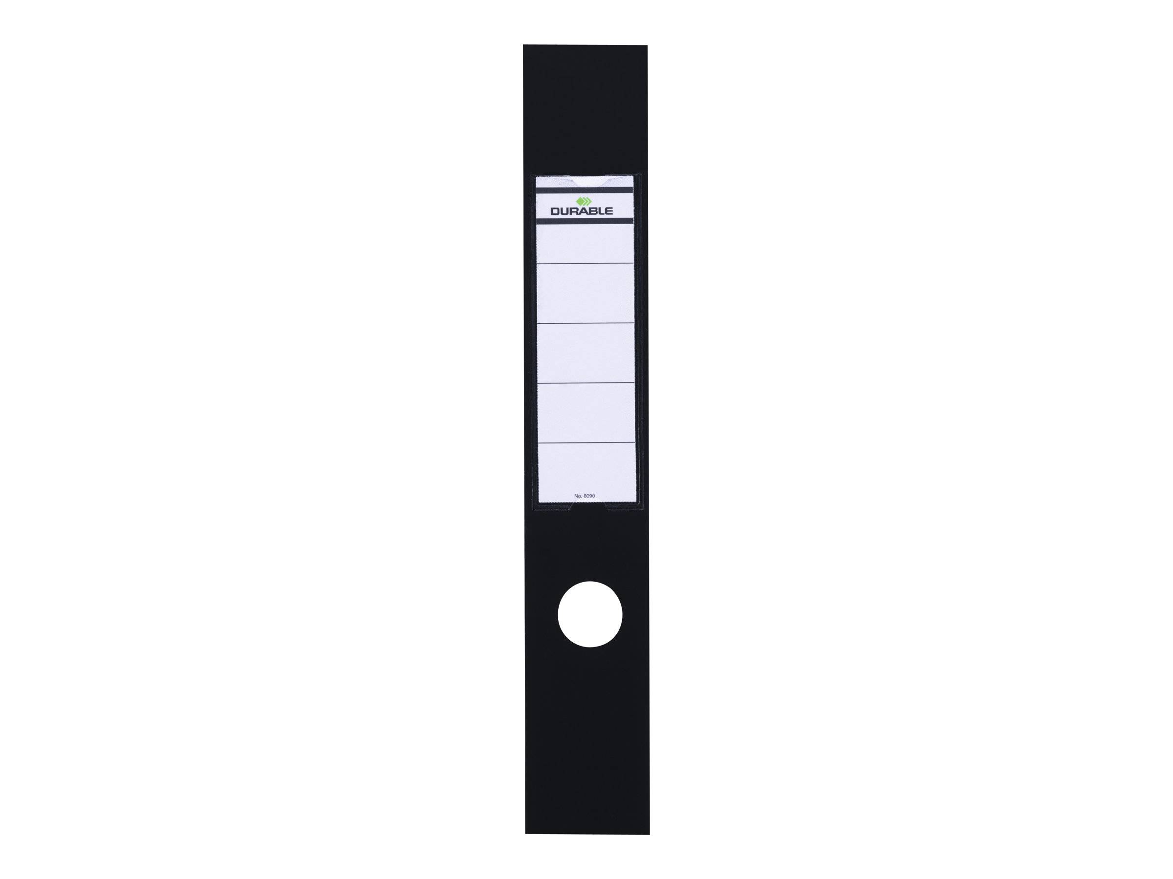 DURABLE ORDOFIX - Rückenetikett für Aktenordner - Schwarz (Packung mit 10)-0