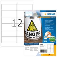 HERMA 9538, Weiß, Rechteck, A4, Universal, Polyethylen, Matte-2