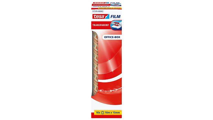 Tesafilm - Büro-Klebeband - 15 mm x 10 m - Polypropylenfolie - transparent (Packung mit 10)-8