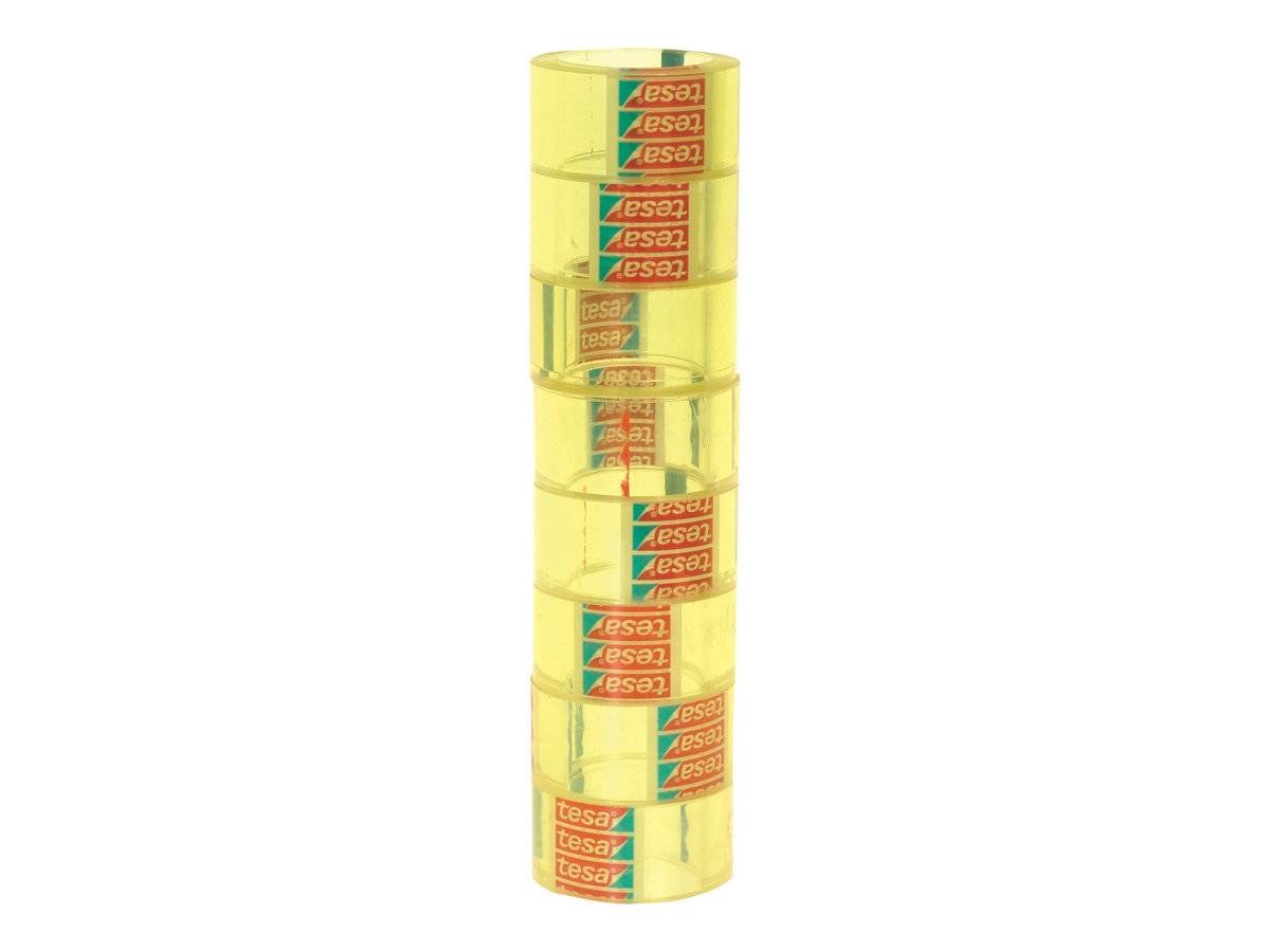 Tesafilm - Büro-Klebeband - 19 mm x 10 m - Polypropylenfolie - transparent (Packung mit 8)-8