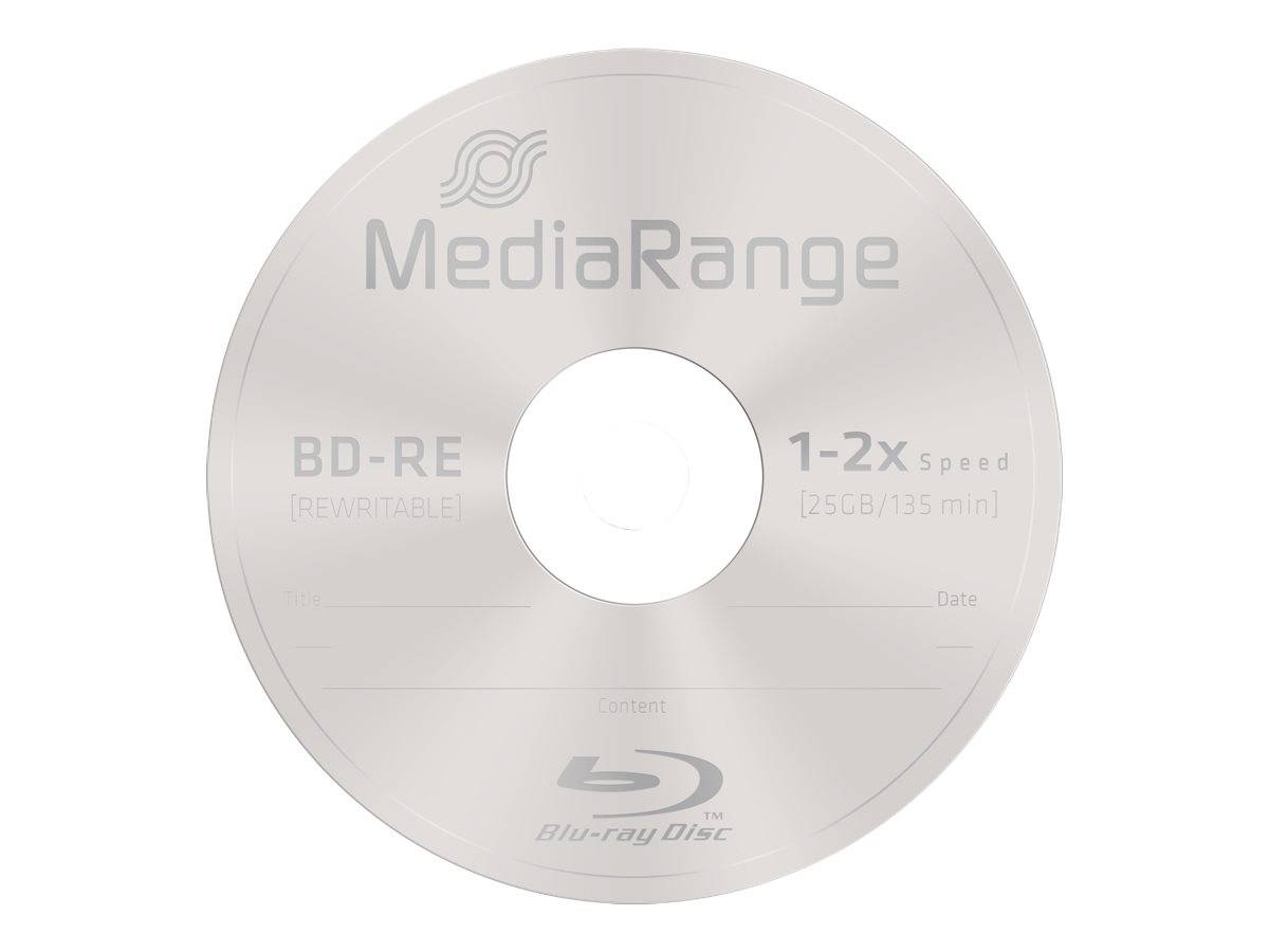 MediaRange - 10 x BD-RE - 25 GB 2x - Spindel-1