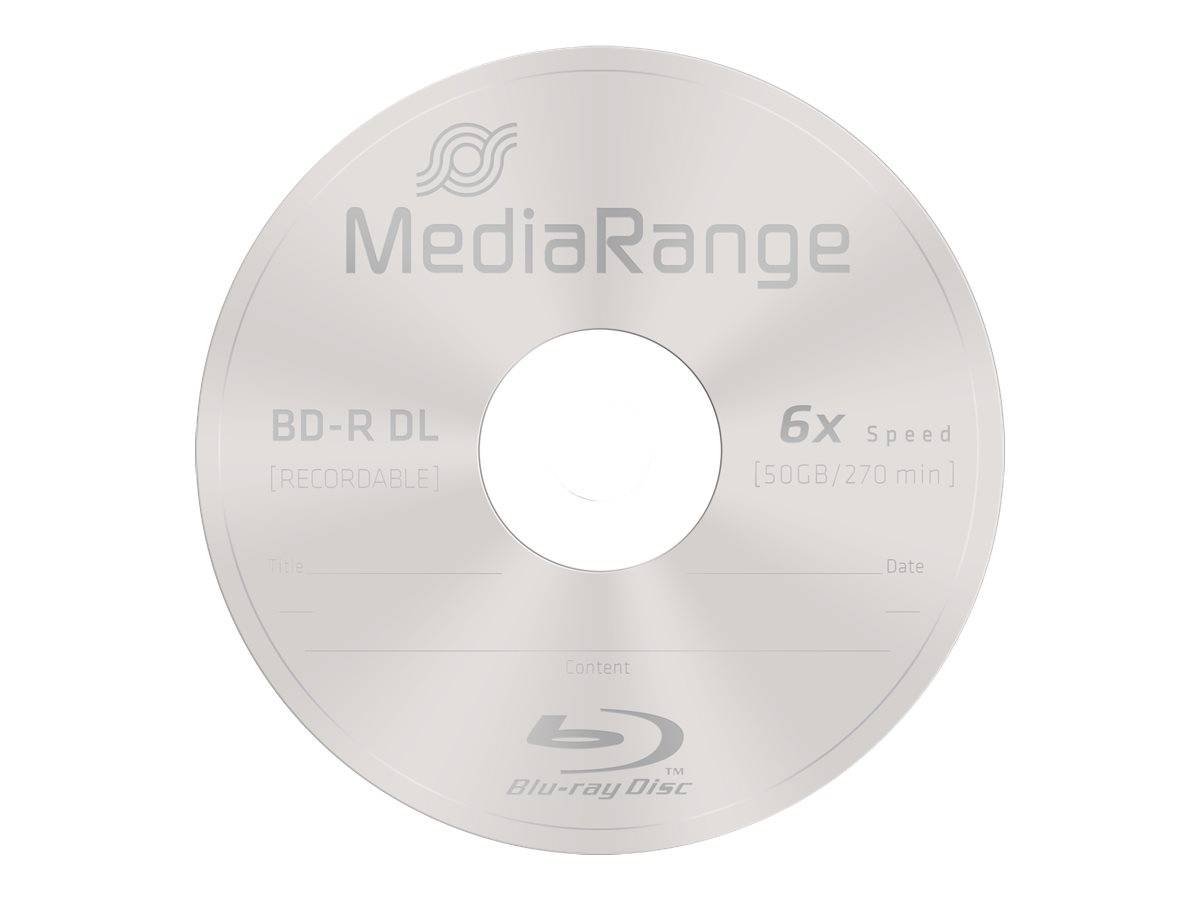 MediaRange - 10 x BD-R DL - 50 GB 6x - Spindel-1