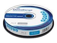 MediaRange - 10 x BD-R - 25 GB 6x - Spindel-0