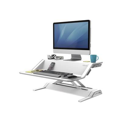 Fellowes Lotus™ Workstation Sitz-Steh-Schreibtischaufsatz Höhen-Bereich: 0 bis 432 mm Weiß