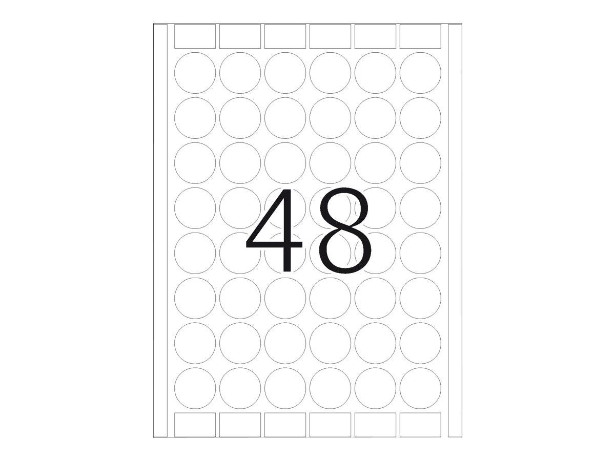 HERMA Special - Papier - matt - permanent selbstklebend - weiß - 59 x 50 mm 375 Etikett(en) (25 Bogen x 15)-5