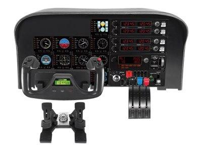 Logitech Gaming Saitek Pro Flight Multi Panel PZ70 Flugsimulator-Controller USB PC Anthrazit-7