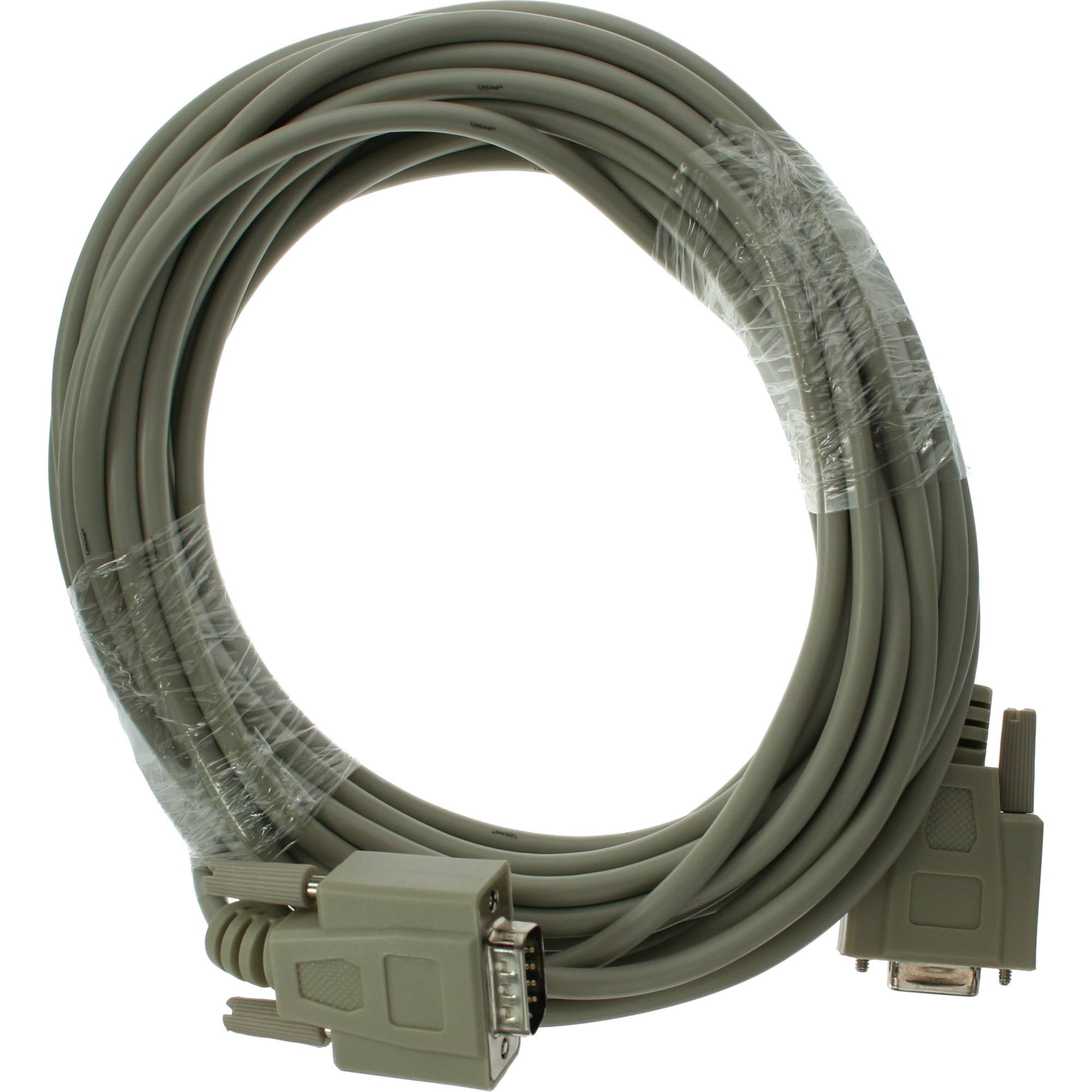 InLine® Serielle Verlängerung, 9pol Stecker/Buchse, vergossen, 1:1 belegt, 15m-5