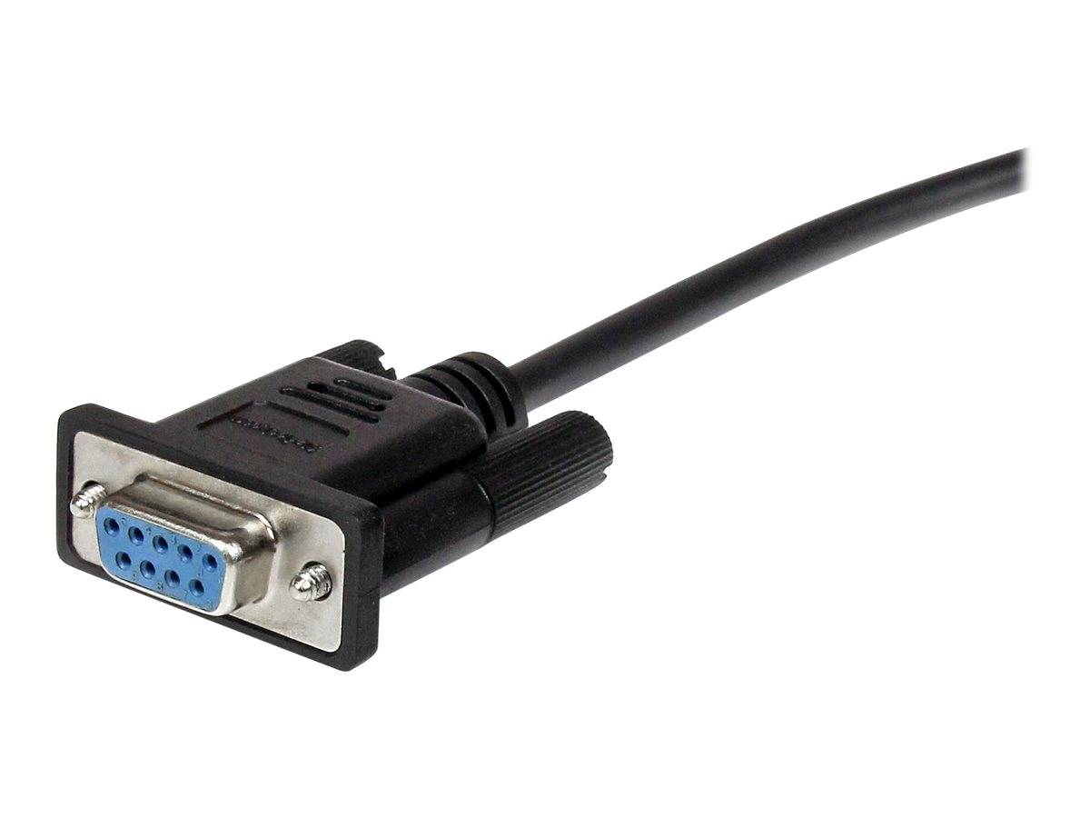 StarTech.com 50cm Seriell DB9 RS232 Verlängerungskabel - RS 232 DB-9 Kabel Verlängerung- DB 9 (Stecker)-0