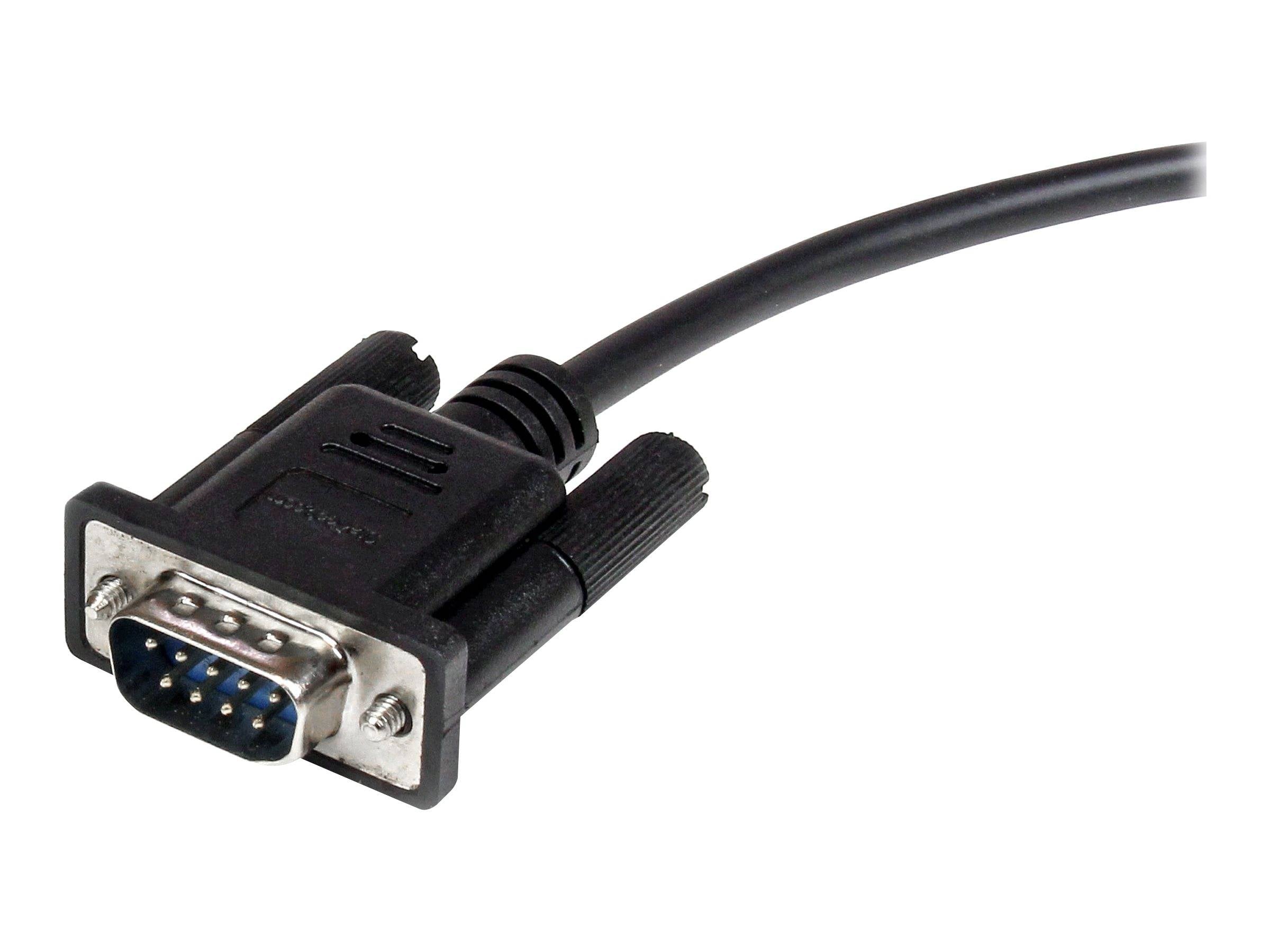StarTech.com 50cm Seriell DB9 RS232 Verlängerungskabel - RS 232 DB-9 Kabel Verlängerung- DB 9 (Stecker)-6