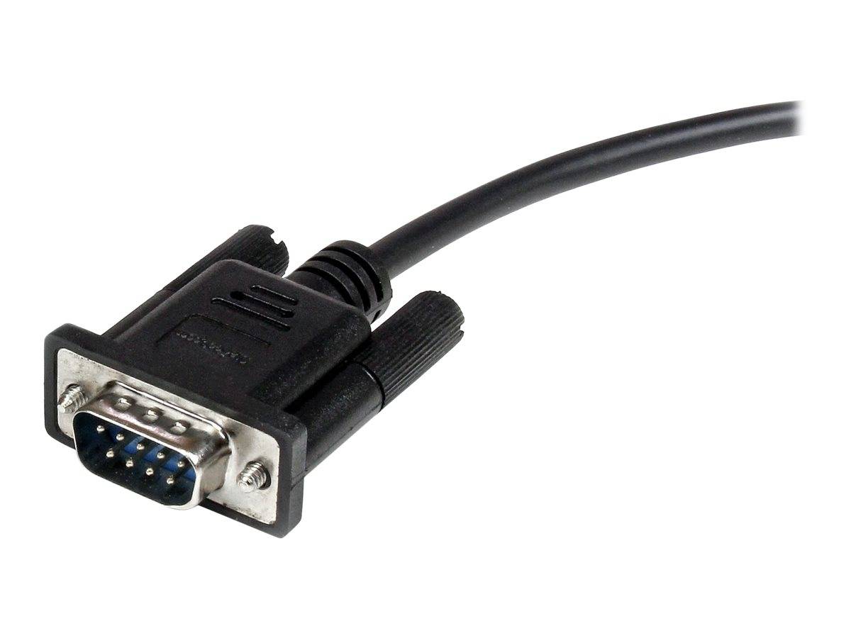 StarTech.com 50cm Seriell DB9 RS232 Verlängerungskabel - RS 232 DB-9 Kabel Verlängerung- DB 9 (Stecker)-7