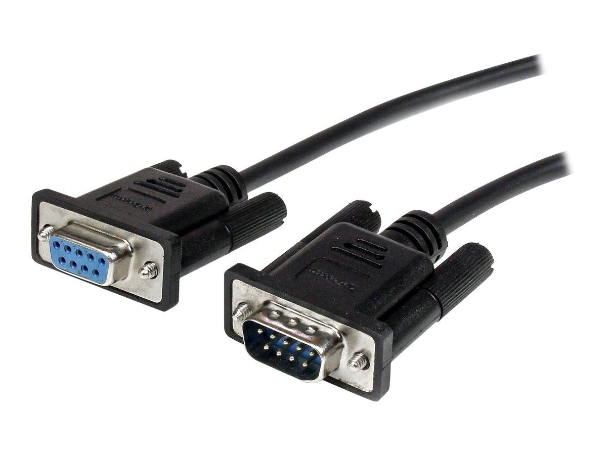 StarTech.com 50cm Seriell DB9 RS232 Verlängerungskabel - RS 232 DB-9 Kabel Verlängerung- DB 9 (Stecker)-8