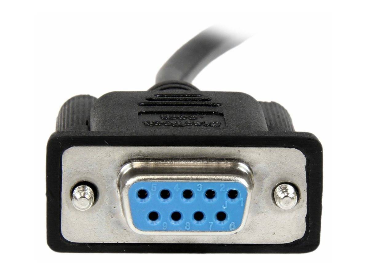 StarTech.com 1m DB9 RS232 Seriell Nullmodemkabel - Bu/Bu - 9-pin seriell Null-Mo-7