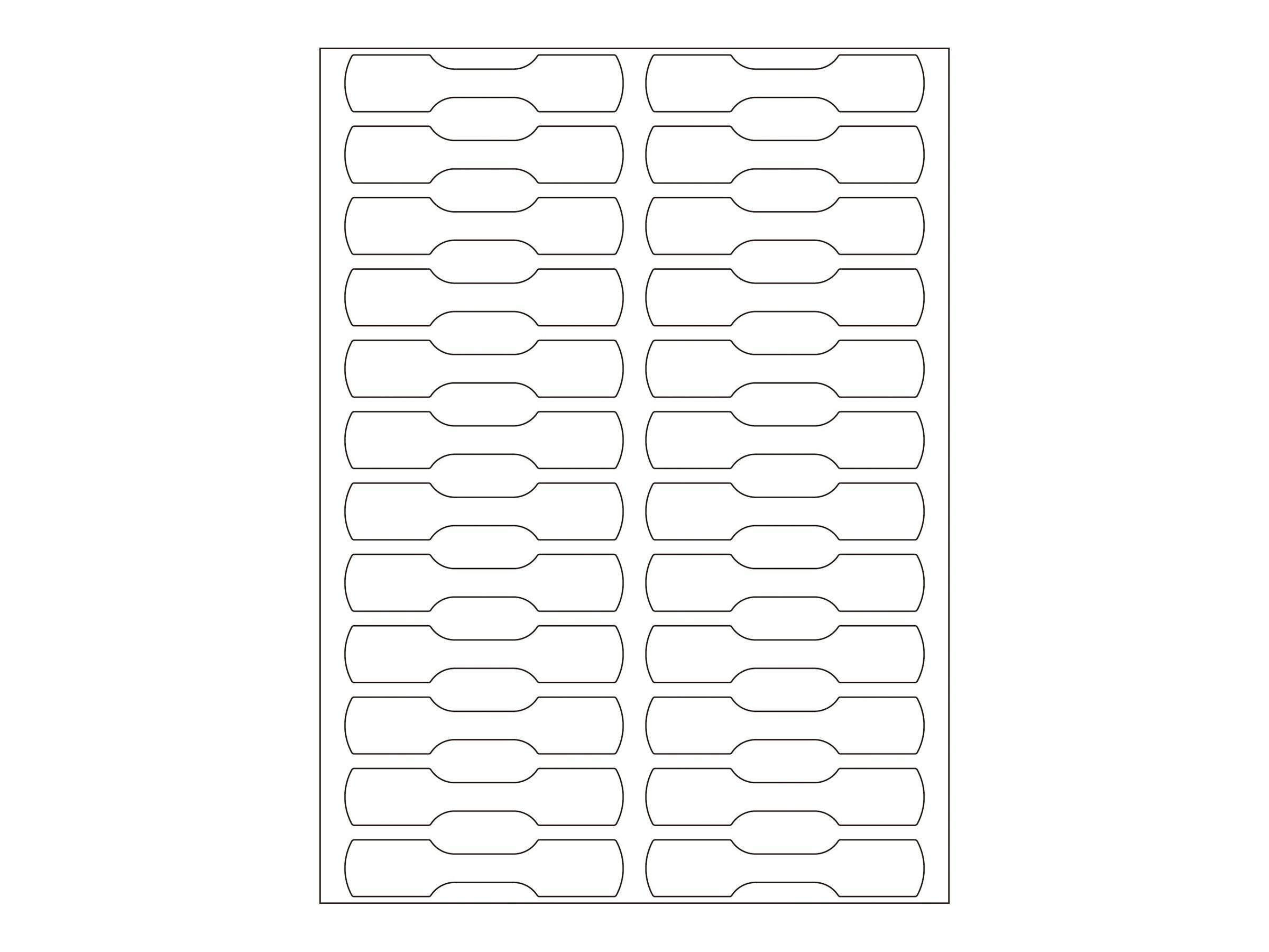 HERMA - Papier - selbstklebend - weiß - 10 x 49 mm 600 Etikett(en) (25 Bogen x 24)-5