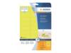 HERMA Special - Papier - matt - permanent selbstklebend - Leuchtendes Gelb - 63.5 x 29.6 mm 540 Etikett(en) (20 Bogen x