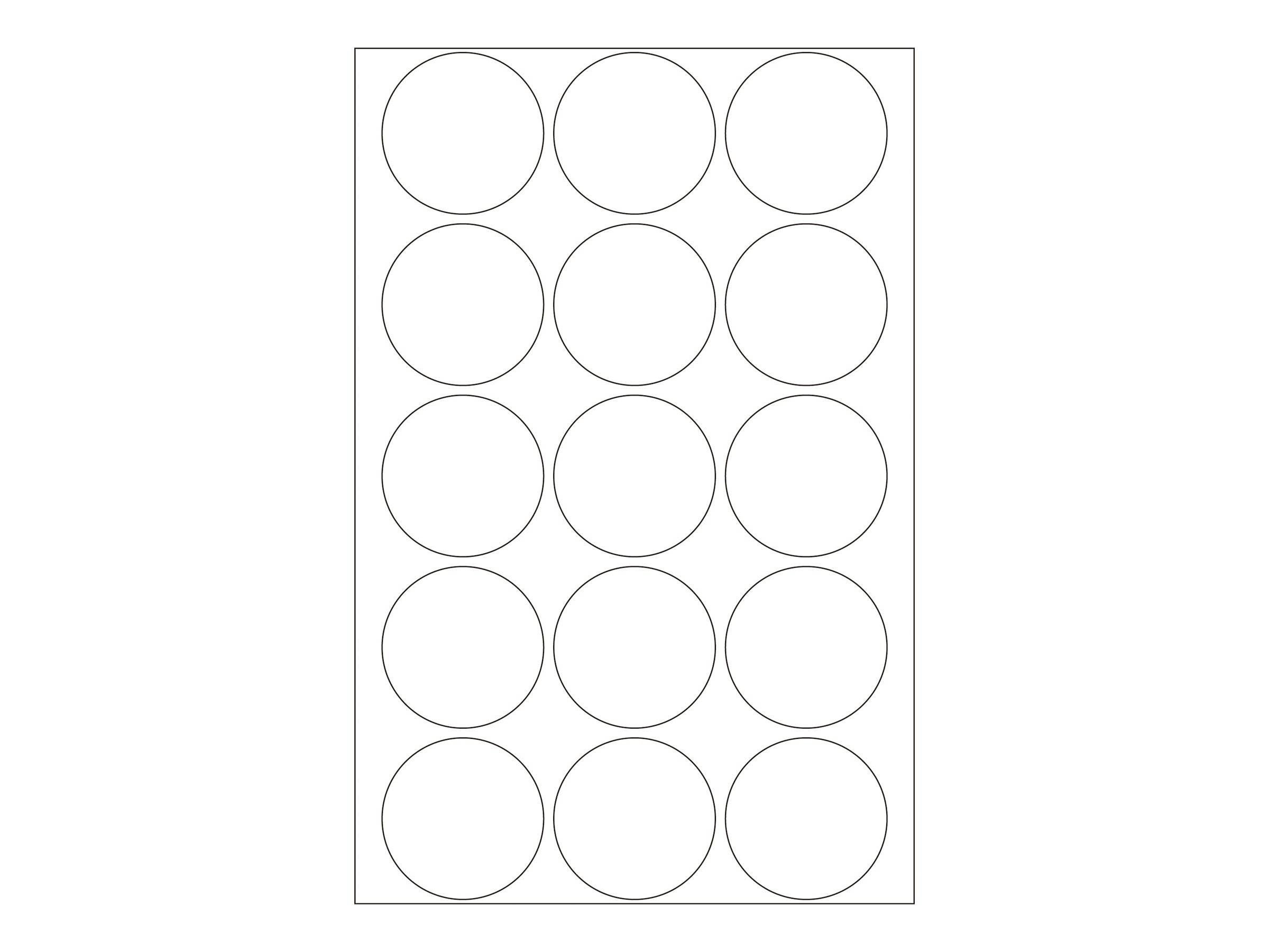 HERMA - Permanenter Klebstoff - weiß - 32 mm rund 480 Etikett(en) (32 Bogen x 15)-5