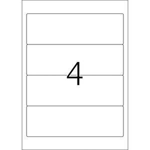 HERMA Special - Papier - matt - permanent selbstklebend - beschichtet - weiß - 192 x 61 mm - 90 g/m² - 100 Etikett(en) (-6