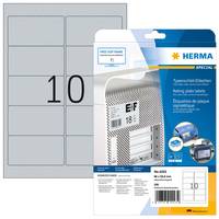 HERMA Special - Polyester - matt - permanent selbstklebend - Silber - 96 x 50.8 mm 250 Etikett(en) (25 Bogen x 10)-8