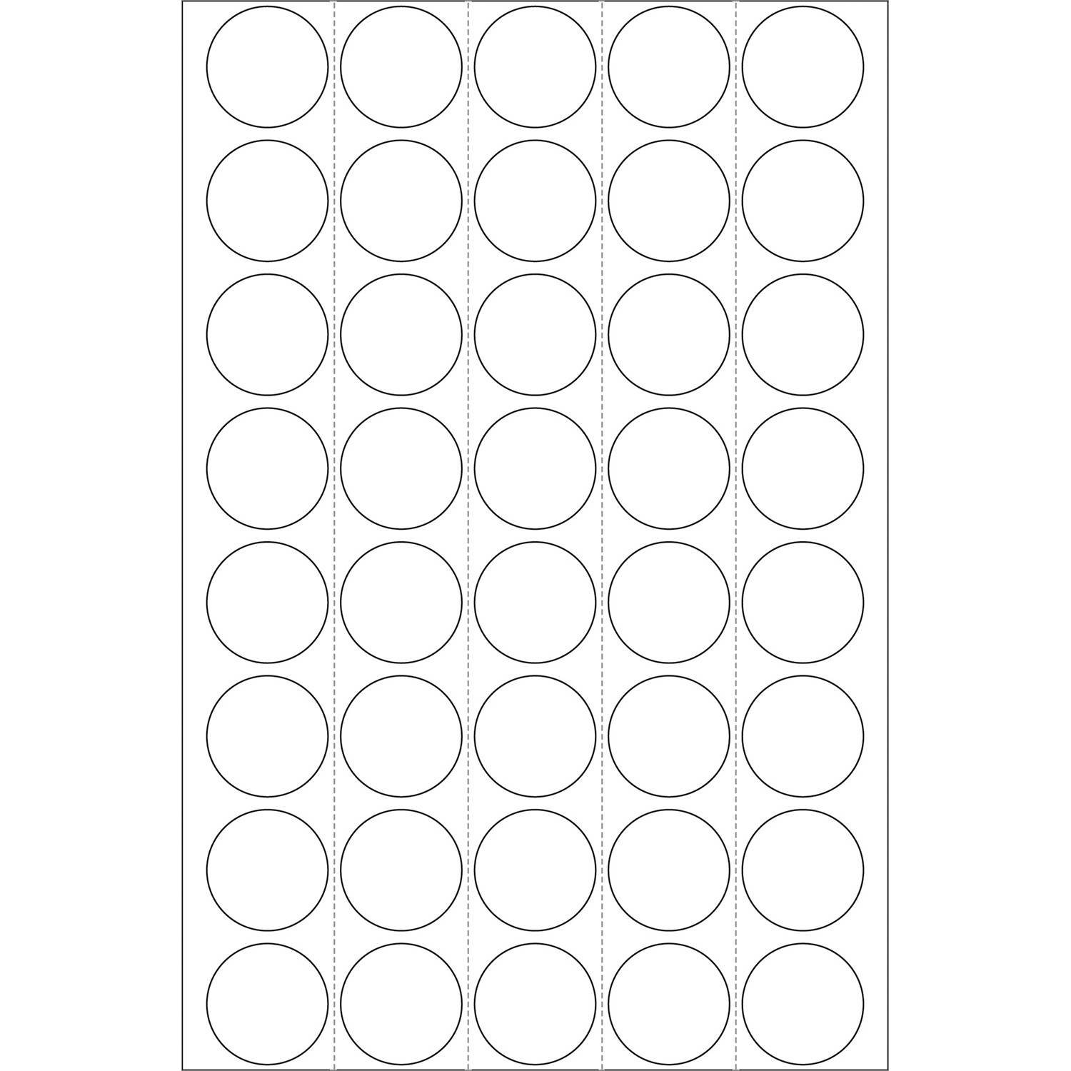 HERMA - Permanenter Klebstoff - weiß - 19 mm rund 1280 Etikett(en) (32 Bogen x 40)-7