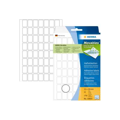 HERMA Movables - Selbstklebeetikett - weiß (Packung mit 1792)-0