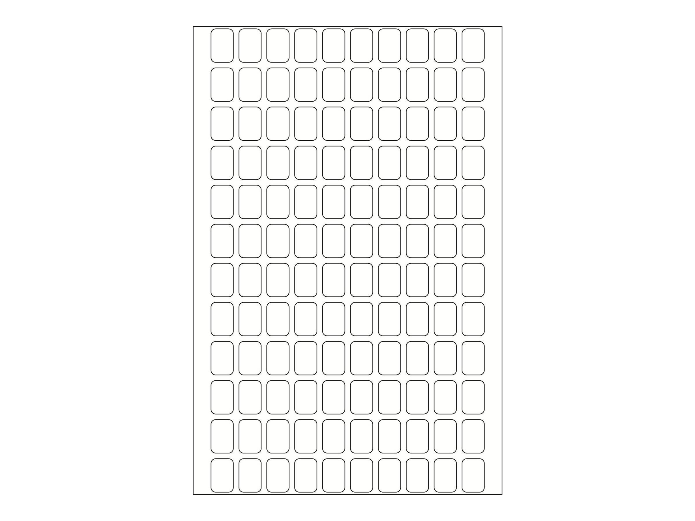HERMA - Selbstklebend - weiß - 8 x 12 mm 3840 Etikett(en) (32 Bogen x 120)-5