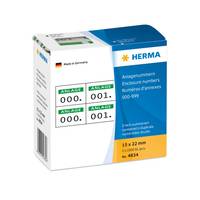 HERMA - Weiß, grün - 15 x 22 mm 2000 Etikett(en) (1000 Bogen x 2)-6