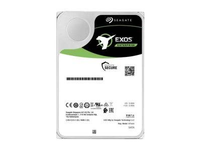 Seagate Exos X18 ST18000NM001J - Festplatte - verschlüsselt - 18 TB - intern - SATA 6Gb/s - 7200 rpm - Puffer: 256 MB --0