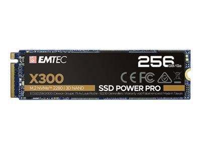 EMTEC Power Pro X300 - SSD - 256 GB - intern - M.2 2280 - PCIe 3.0 x4 (NVMe)-0