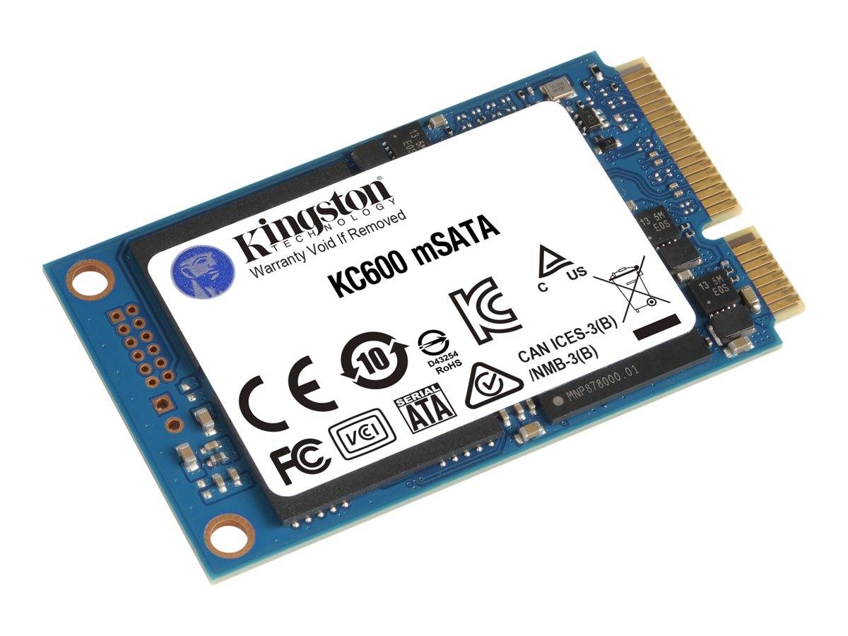 Kingston 256 GB Interne mSATA SSD SATA 6 Gb/s Retail SKC600MS/256G-7