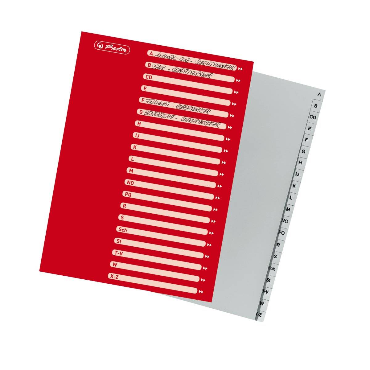 Herlitz A4 - Trennelement - 20 Teile - vorgedruckt: A-Z-5