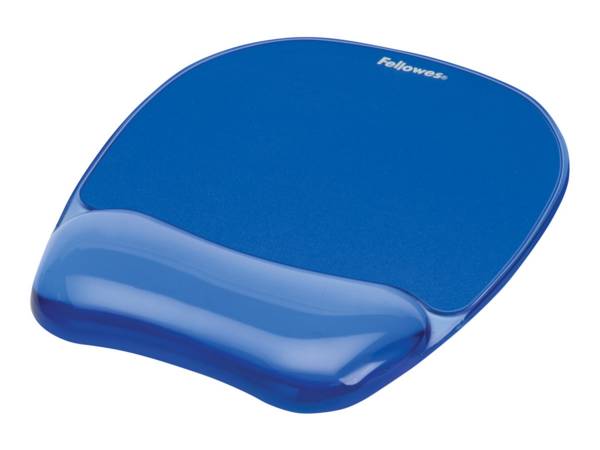 Fellowes Gel Crystal - Mauspad mit Handgelenkpolsterkissen