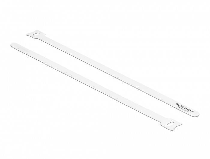 Delock - Kabelbinder - 30 cm - weiß (Packung-4