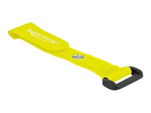 Delock - Klettverschluss-Cinchkabelbinder - 15 cm - Gelb (Packung mit 5)-2