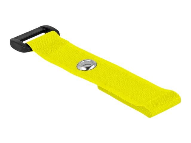 Delock - Klettverschluss-Cinchkabelbinder - 15 cm - Gelb (Packung mit 5)-3