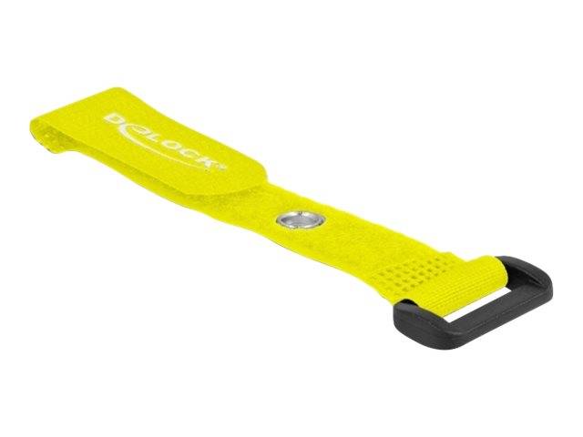 Delock - Klettverschluss-Cinchkabelbinder - 15 cm - Gelb (Packung mit 5)-4