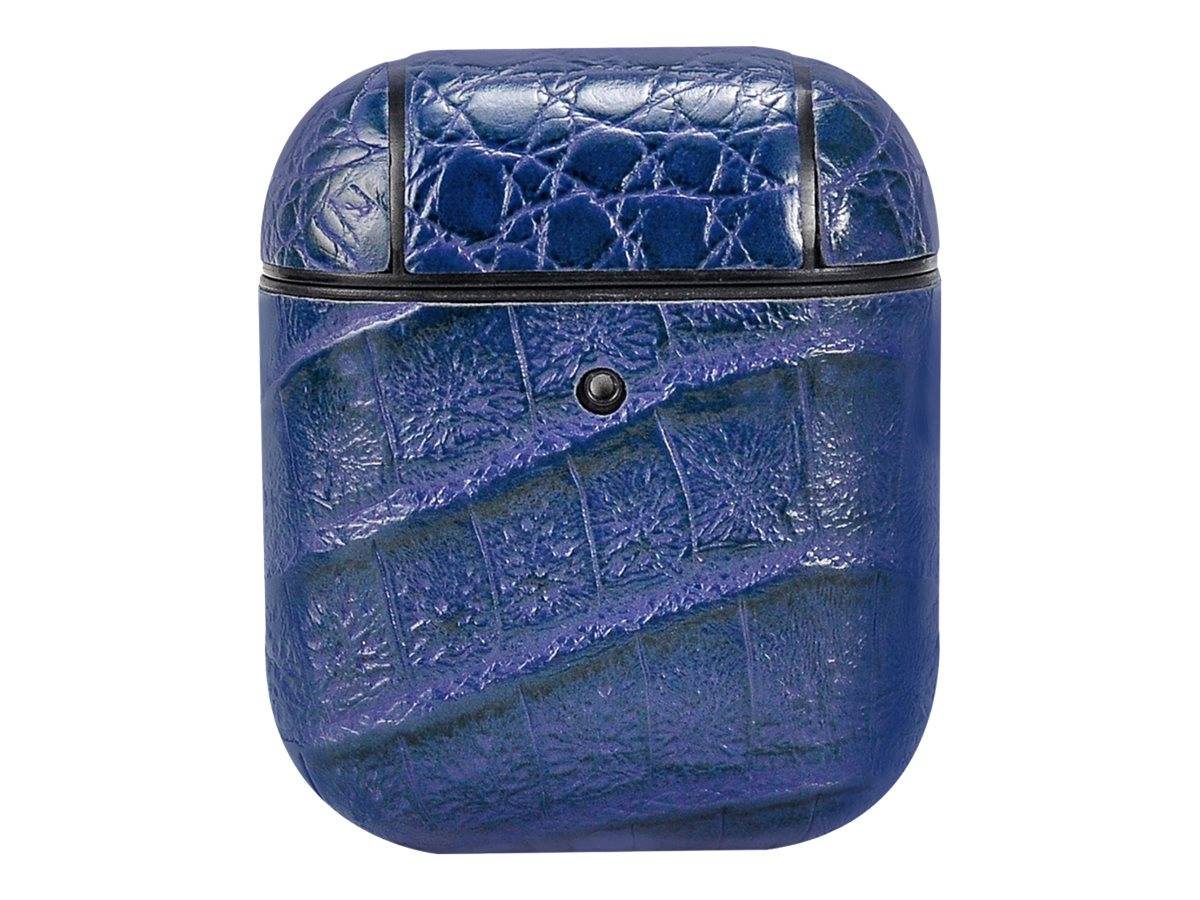 TERRATEC Air Box - Tasche für Kopfhöhrer - Polycarbonat - croco blue - für Apple AirPods (1. Generation, 2. Generation)-6