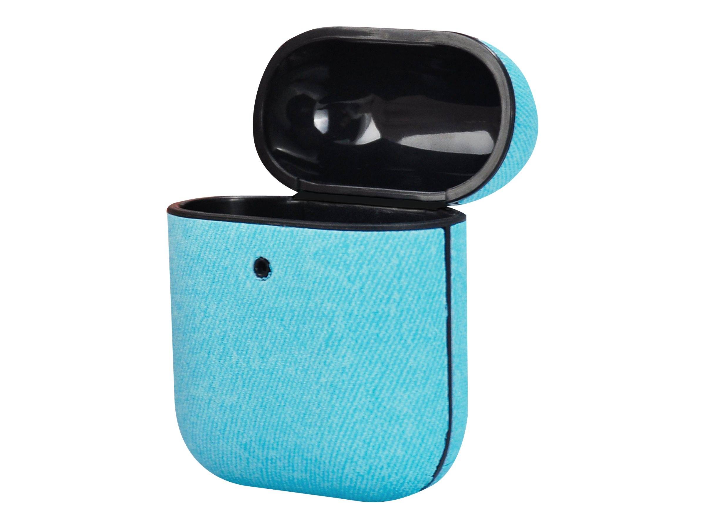 TERRATEC Air Box - Tasche für Kopfhöhrer - Polycarbonat - Fabric Blue - für Apple AirPods (1. Generation, 2. Generation)-0