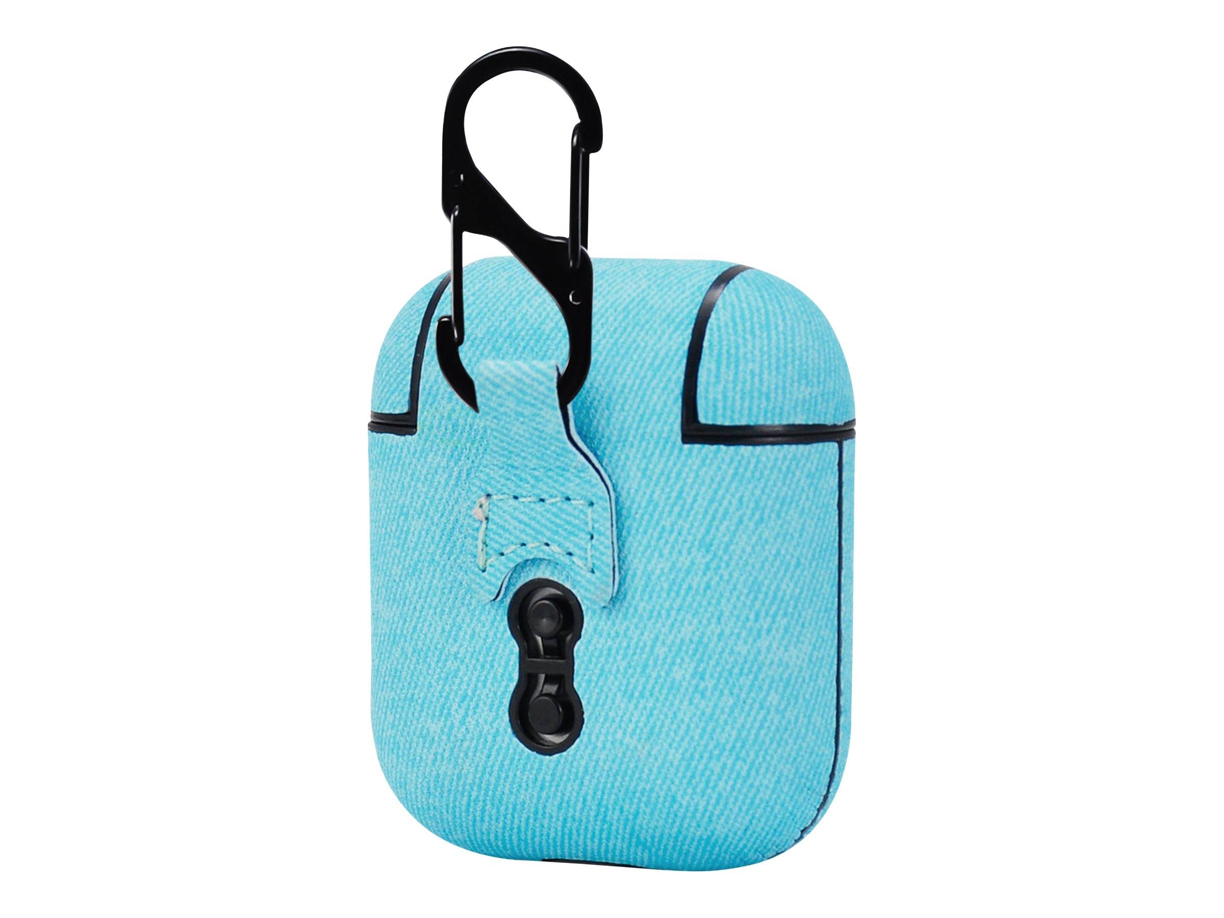 TERRATEC Air Box - Tasche für Kopfhöhrer - Polycarbonat - Fabric Blue - für Apple AirPods (1. Generation, 2. Generation)-5