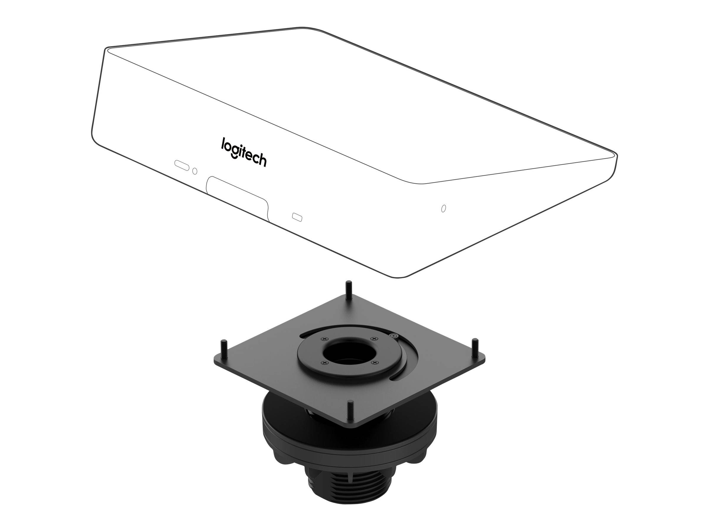 Logitech Tap Table Mount - Montagekit für Videokonferenz-Controller-0