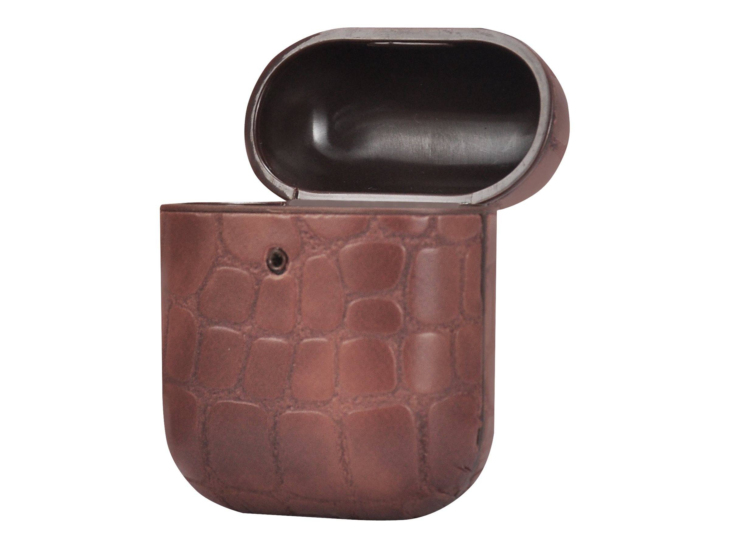 TERRATEC Air Box - Tasche für Kopfhöhrer - Polycarbonat - Stone Brown - für Apple AirPods (1. Generation, 2. Generation)-0