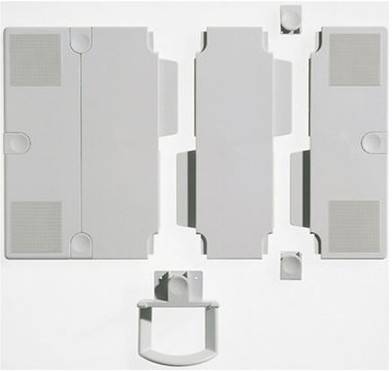 Erweiterungsplatten für Novus Telefonschwenkarme, lichtgrau-5