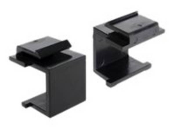 Delock - Modulareinsatzkappe - Schwarz (Packung