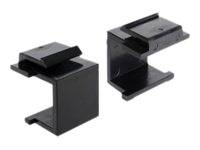 Delock - Modulareinsatzkappe - Schwarz (Packung-0
