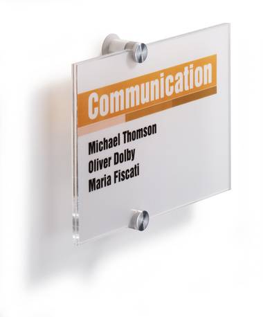 DURABLE CRYSTAL SIGN - Schildhalterung - Türbefestigung-6
