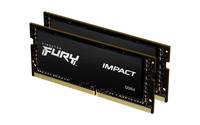 Kingston FURY Impact Laptop-Arbeitsspeicher Kit DDR4 64 GB 2 x 32 GB Non-ECC 3200 MHz 260pin SO-DIMM CL20 KF432S20IBK2/6-3